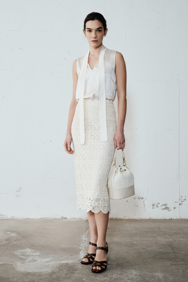Pencil Skirt Crochet Intrend